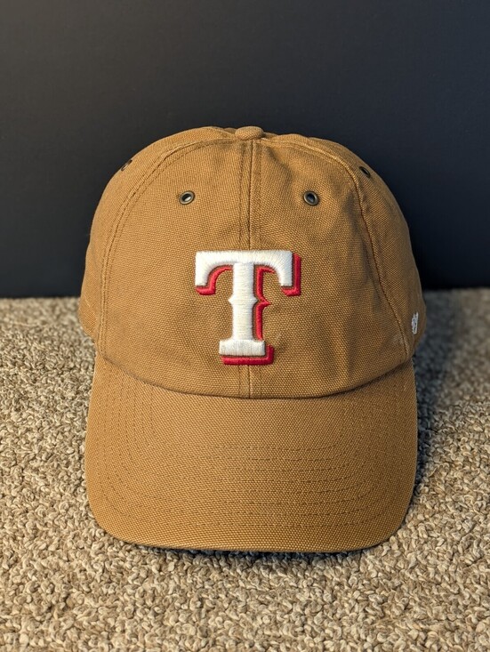 Other - Carhartt x '47 Brand MLB Texas Rangers Hat Duck Canvas Strapback Hat